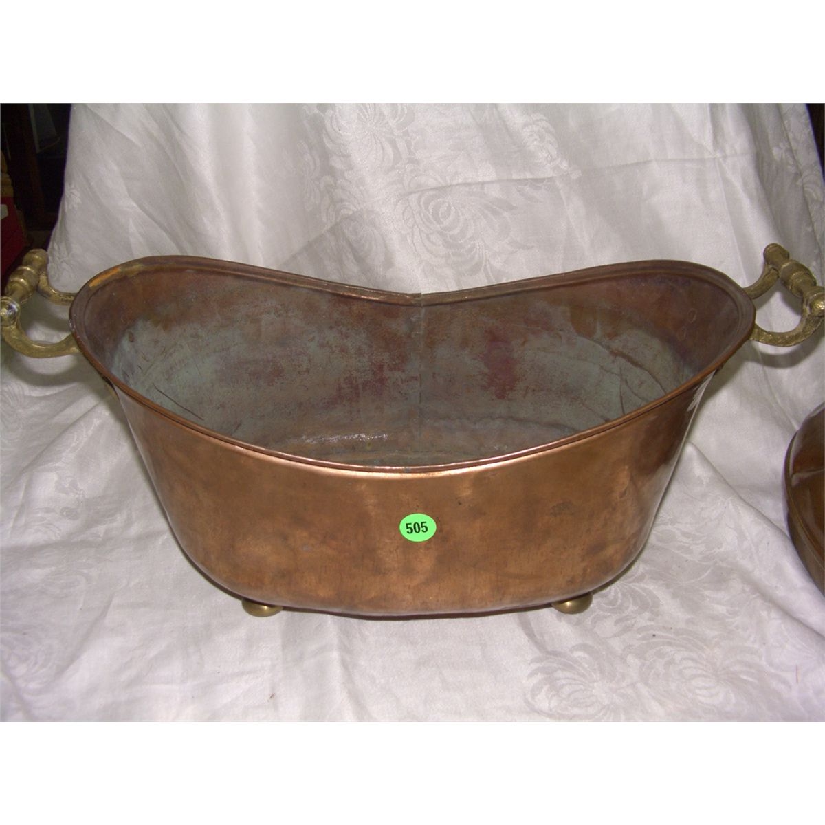 brass and copper foot bath?