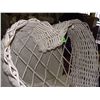 Image 2 : vintage wicker display heart shape