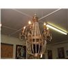 Image 1 : fancy metal and crystal prisms hanging chandelier (large)
