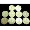 Image 2 : 10 ASSORTED 1960'S WASHINGTON SILVER QUARTERS