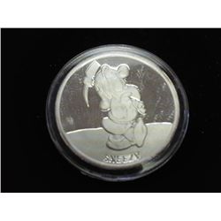 1 TROY OZ .999 FINE SILVER ROUND "SNEEZY" PROOF