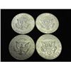 Image 2 : 4-ASSORTED 40% KENNEDY HALF DOLLARS