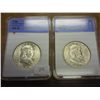 Image 1 : 1950 & 50-D FRANKLIN HALF DOLLARS MS65