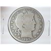Image 1 : 1907-D BARBER HALF DOLLAR
