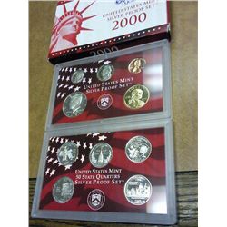 2000 US SILVER PROOF SET (WITH BOX)