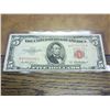 Image 1 : 1953-A FIVE DOLLAR US NOTE RED SEAL