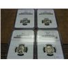 Image 1 : 4 NGC SLABBED NICKELS SEE DESCRIPTION