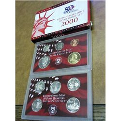 2000 US SILVER PROOF SET (WITH BOX)