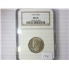 Image 1 : 1946-S WASHINGTON SILVER QUARTER NGC MS66