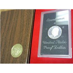 1971-S IKE SILVER DOLLAR PROOF (BROWN PACK)