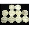 Image 2 : 10 ASSORTED 35% SILVER JEFFERSON WAR NICKELS