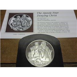 2 OZ STERLING SILVER REMBRANDT PROOF MEDAL
