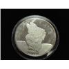Image 1 : 1 TROY OZ .999 FINE SILVER ROUND "HAPPY" PF