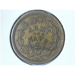 CIVIL WAR TOKEN "ARMY AND NAVY" AU