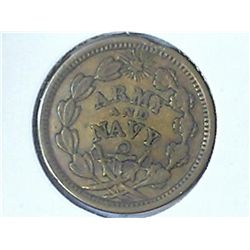 CIVIL WAR TOKEN "ARMY AND NAVY" AU