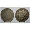 Image 1 : 1890CC  Fine and 91CC  VF Morgan $