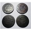 Image 3 : Lot of 4  type large pennys  AG/G:1807-