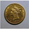 Image 1 : 1882 $10  GOLD  AU58