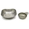 Image 1 : Silver/Pewter   Pewter Bowls. An old porringe
