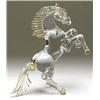 Image 1 : Crystal   Crystal Horse. 9x6x2" with gold hig