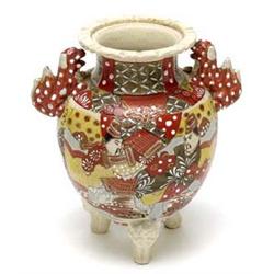 Art Asian Art  Chinese Three Legged Ceramic V