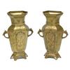 Image 1 : Art Asian Art  Pair of Brass Chinese Vases. M