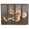 Image 1 : Art Asian Art  Chinese Four Panel Dragon Scre