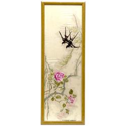 Art Asian Art  Chinese, Hand Embroidered Silk