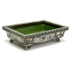 Art Asian Art  Rectangular Cloisonne "Planter