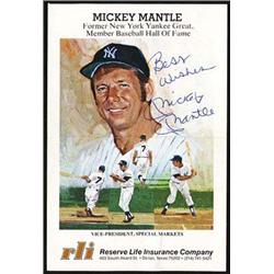 Sports Baseball Autographs Mickey Mantle Auto