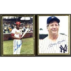 Sports Baseball Autographs Lou Brock & Mickey