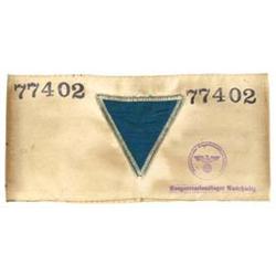 JUDAICA Auschwitz  "Political" Armband (9x4")