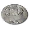Image 1 : JUDAICA Auschwitz  Mail Bag Tag (2.25x1.5") A