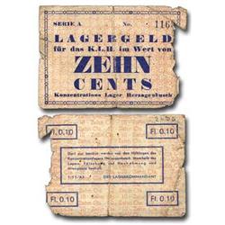 JUDAICA Herzogenbusch  "Zehn Cents" Lagergelt