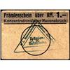 Image 1 : JUDAICA Ravensbruck  RM 1.- Pramienschein (Pr
