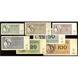 JUDAICA Theresienstadt  Camp Currency (1, 2, 