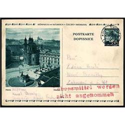 JUDAICA Theresienstadt  1940, Postal Card fro