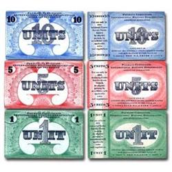 JUDAICA Currency United Nations  Lot of Three