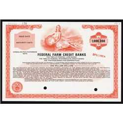 Federal Farm Credit Banks Specimen Bond.