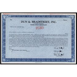 Dun & Bradstreet, Inc. Specimen Stock.