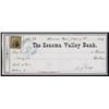 Image 1 : Mariano G. Vallejo Autograph on Sonoma Valley Bank Check.