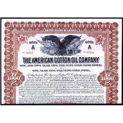 American Cotton Oil Co. Specimen Bond.