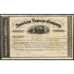 American Express Co. Type II Stock with Wells and Fargo Autographs.