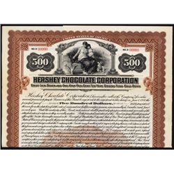 Hershey Chocolate Corp. Specimen Bond.