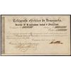 Image 1 : Telegrafo Electrico De Venezuela, 8 Shares of Stock, Issued in 1866.