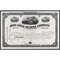 Hite Gold Quartz Co. Stock Certificate.