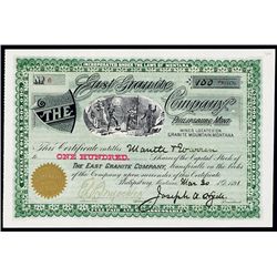 East Granite Co. Stock Certificate