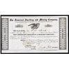 Image 1 : Somerset Smelting and Mining Co. 1847 Stock Certificate.
