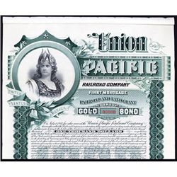 Union Pacific Railroad Co. Specimen Bond.