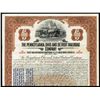 Image 1 : Pennsylvania, Ohio and Detroit Railroad Company Specimen Bond with Gold Clause.